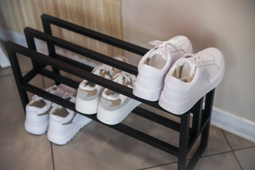 Rust-resistant-steel-shoe-organizer-perfect-for-home-or-office