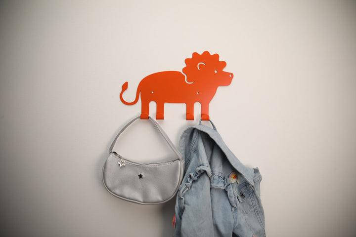 Decorative-metal-wall-hook-inplayful-animal-shape
