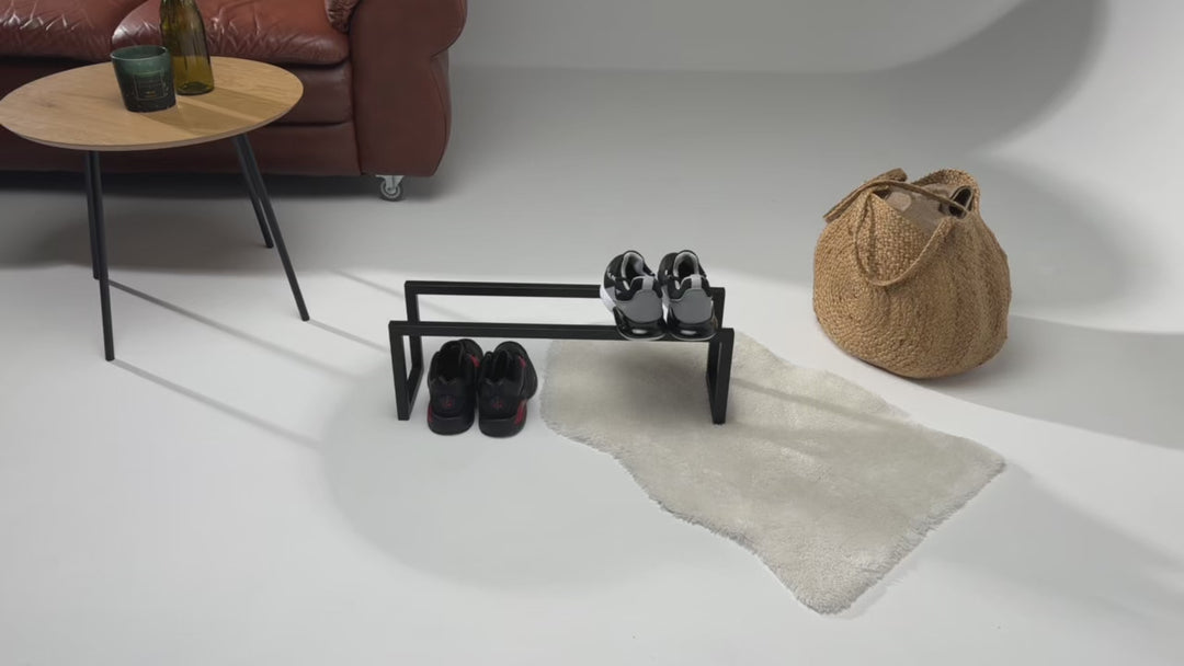 Minimalist Shoe Display Shelf - Floor Shoe Stand