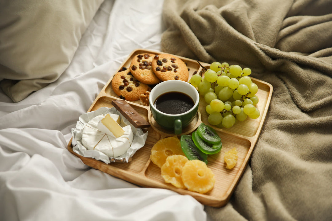 Eco-friendly-wooden-divided-serving-tray-multi-compartment-platter-for-elegant-food-display