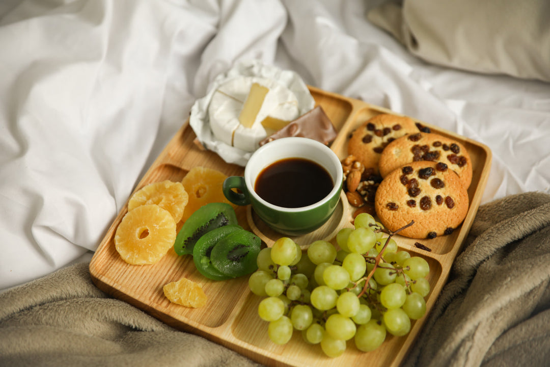 Eco-friendly-wooden-divided-serving-tray-multi-compartment-platter-for-elegant-food-display