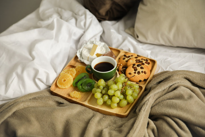 Eco-friendly-wooden-divided-serving-tray-multi-compartment-platter-for-elegant-food-display