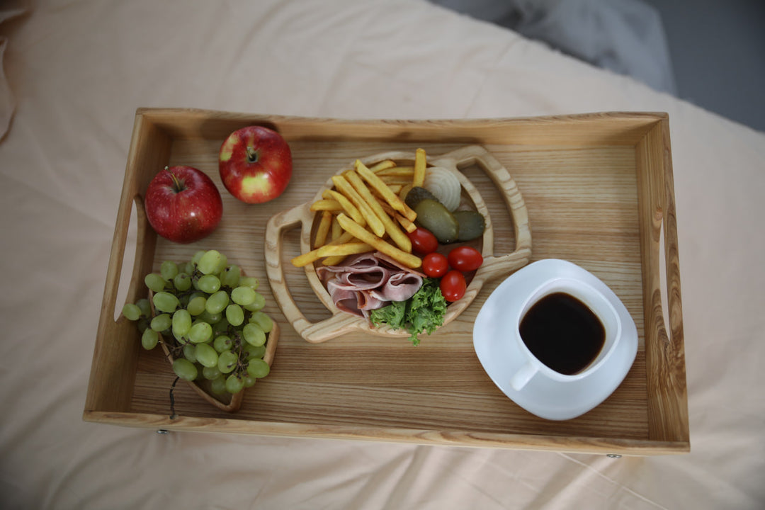 Foldable-wooden-breakfast-tray-with-handles-and-sturdy-legs