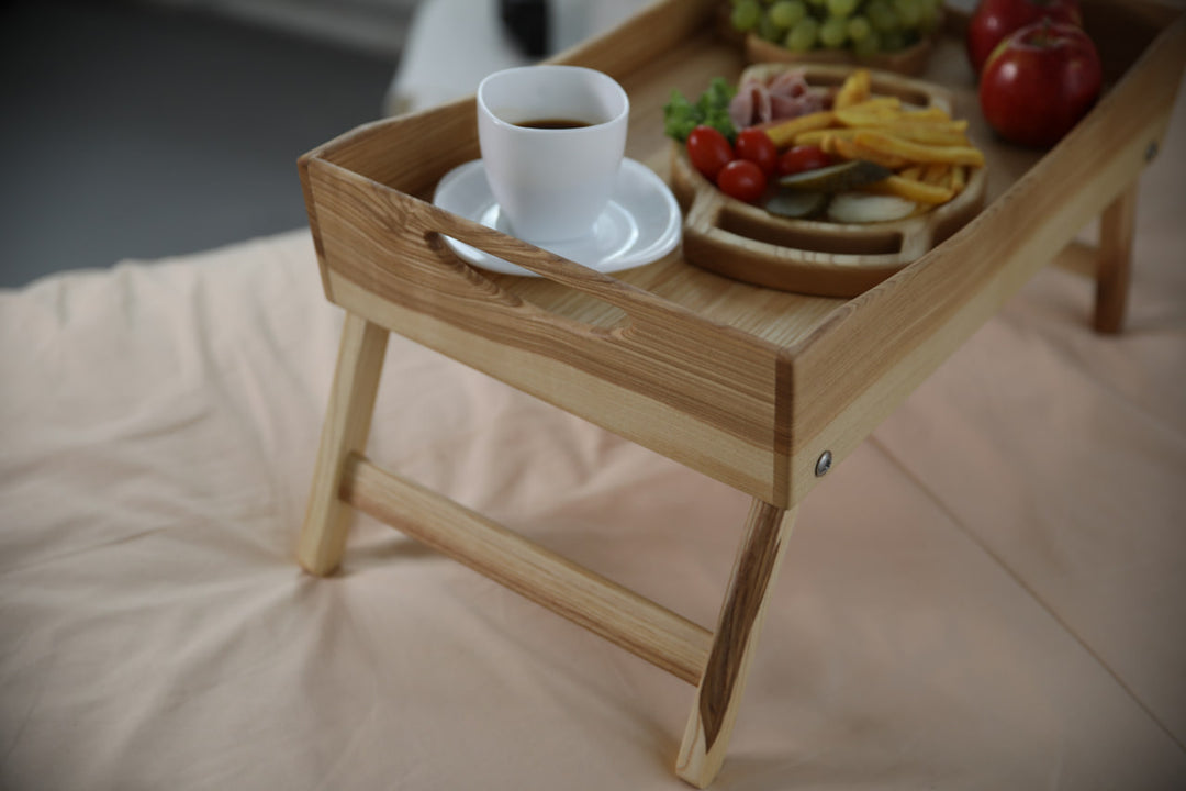 Foldable-wooden-breakfast-tray-with-handles-and-sturdy-legs