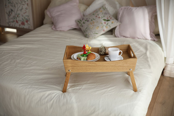Foldable-wooden-breakfast-tray-with-handles-and-sturdy-legs