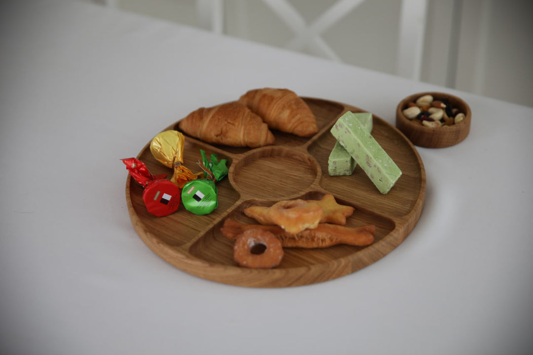 Round-wooden-serving-tray-with-compartments-handmade-platter-for-snacks-appetizers-and-charcuterie