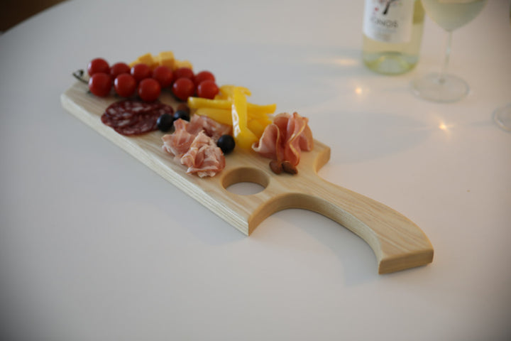 Handcrafted-wooden-charcuterie-board-with-handle