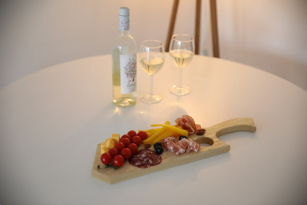 Handcrafted-wooden-charcuterie-board-with-handle