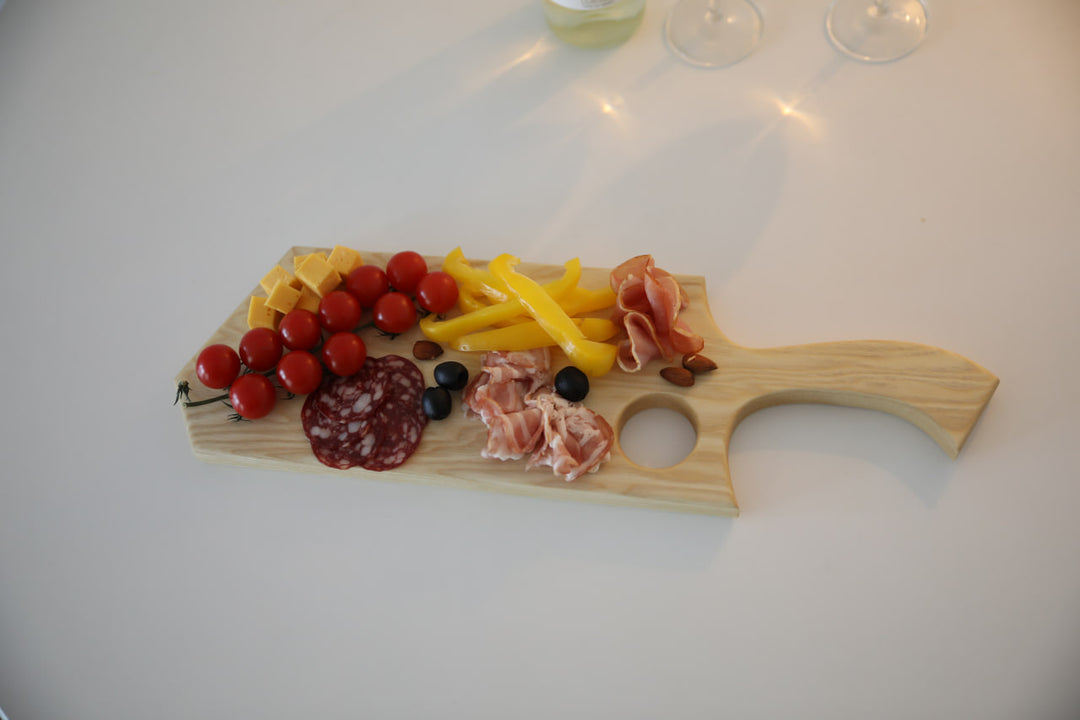 Handcrafted-wooden-charcuterie-board-with-handle