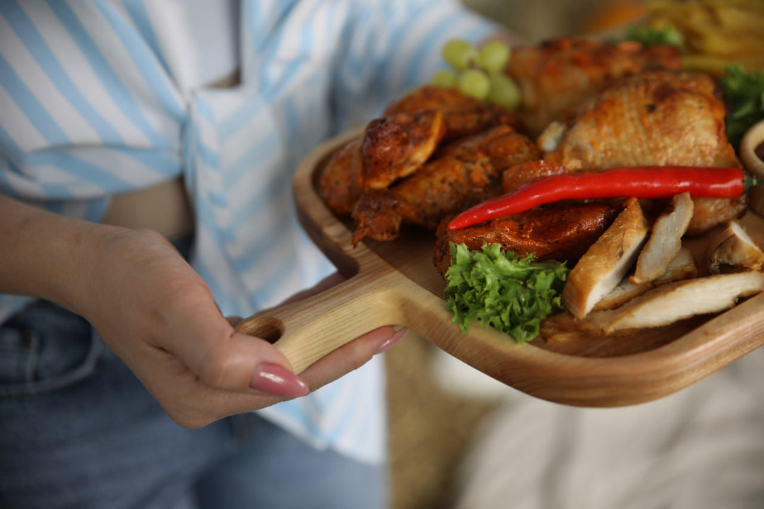 Handmade-oak-ash-wood-board-for-serving-meats