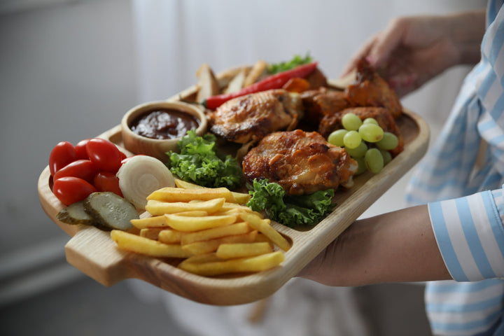 Handmade-oak-ash-wood-board-for-serving-meats