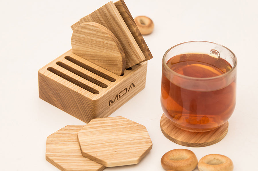 Natural Wood Trivet Set – Table Protectors for Hot Cups