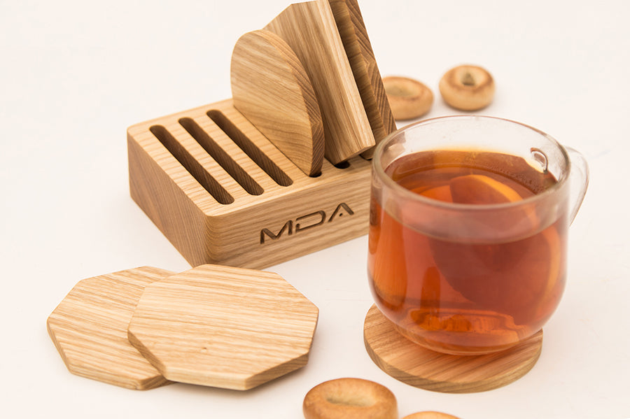 Natural Wood Trivet Set – Table Protectors for Hot Cups