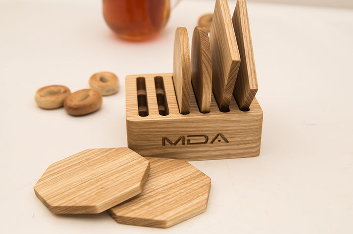Natural Wood Trivet Set – Table Protectors for Hot Cups