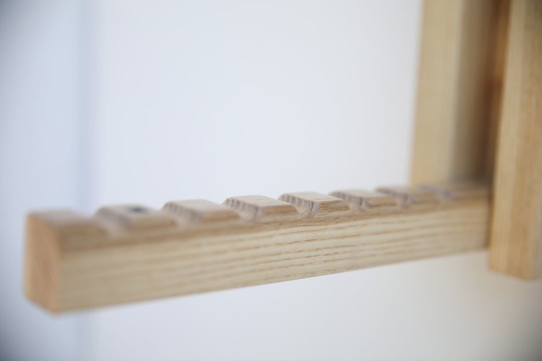 Wall Mounted Folding Coat Rack | Modern Solid Wood Clothes Rack