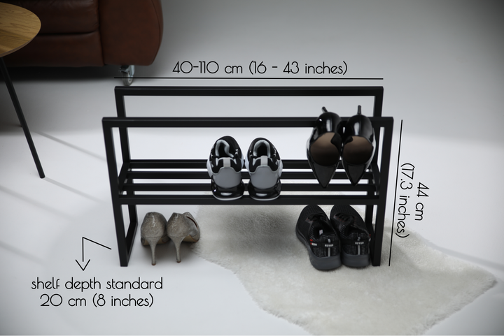 Floor Metal Shoe Shelf - Durable & Modern Storage