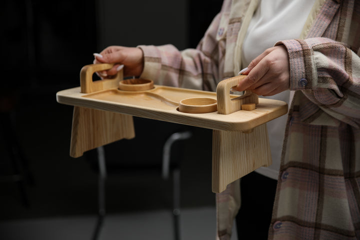 Portable wooden table Balance