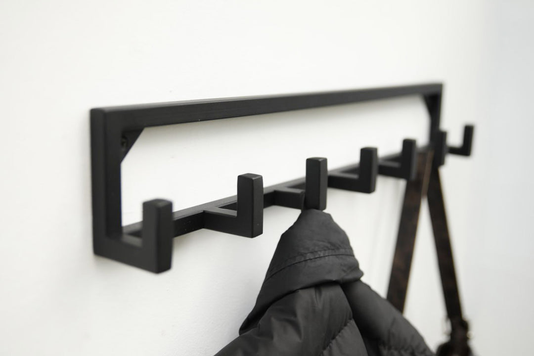 Minimalist Wall Hooks Rack | Modern Metal Coat Hanger