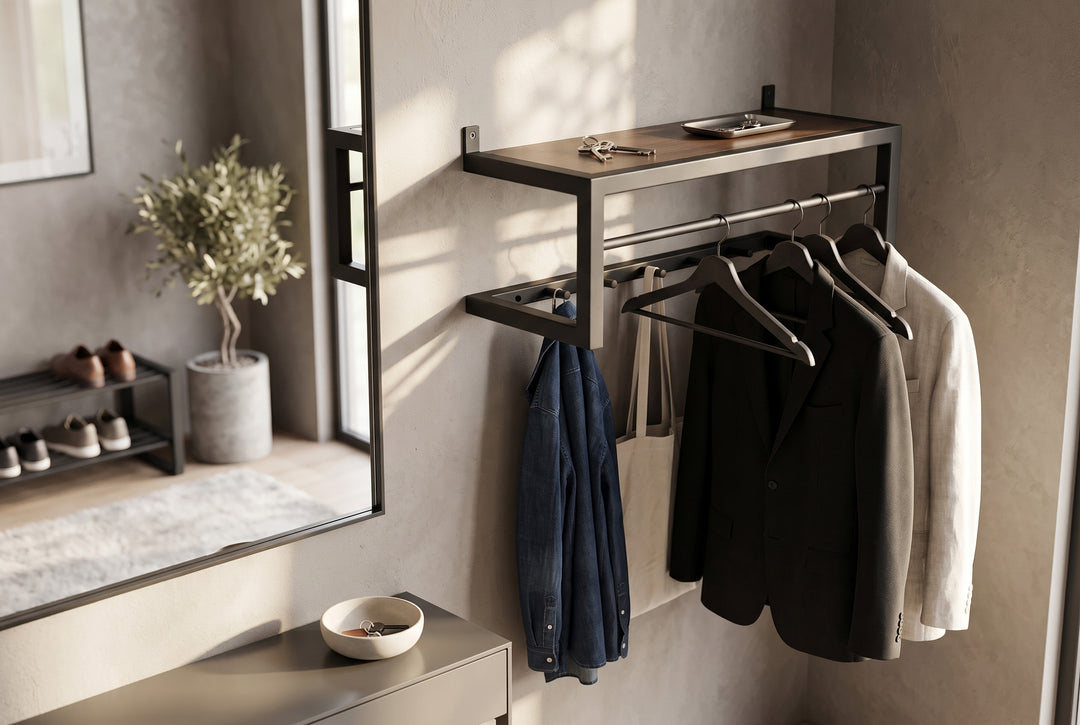 Heavy-Duty Industrial Hook Shelf - Shelf With Hooks