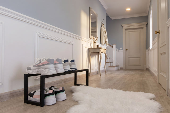 Minimalist Shoe Display Shelf - Floor Shoe Stand
