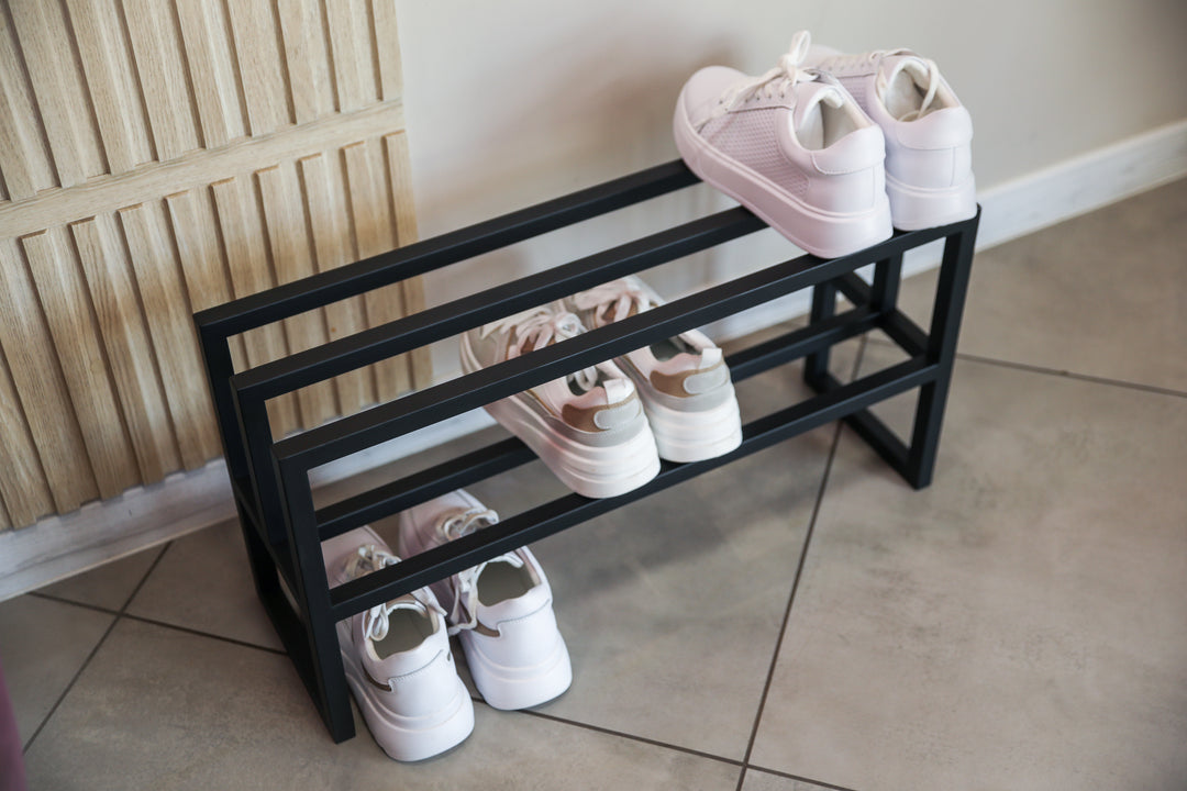 Rust-resistant-steel-shoe-organizer-perfect-for-home-or-office