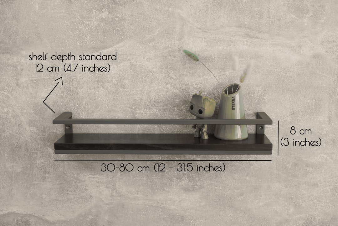 Metal & Wood Bathroom Shelf – Stylish & Durable Storage
