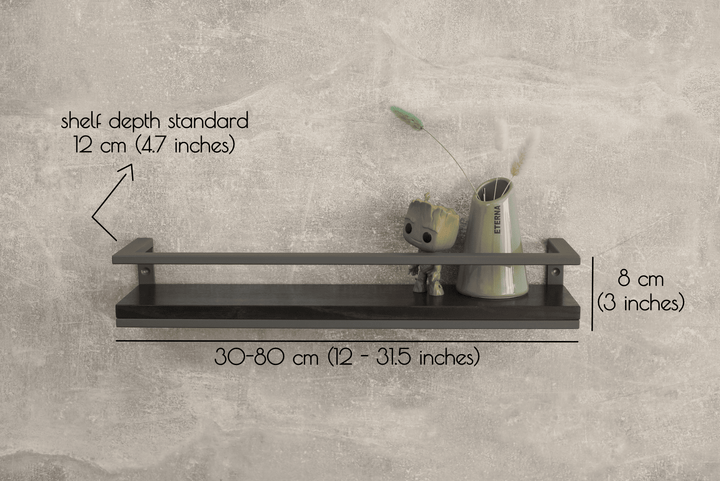 Metal & Wood Bathroom Shelf – Stylish & Durable Storage