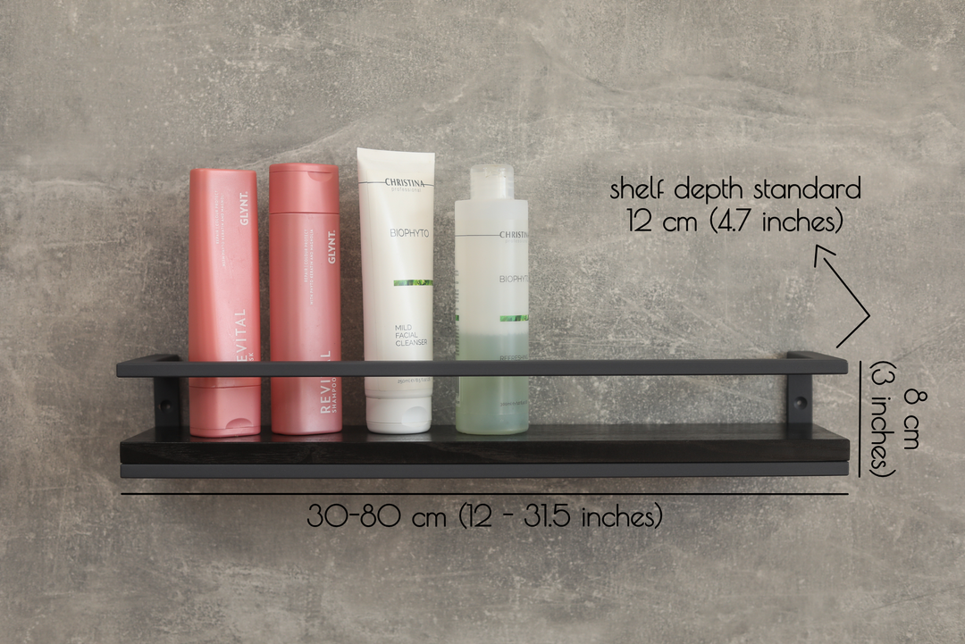 Metal & Wood Bathroom Shelf – Stylish & Durable Storage