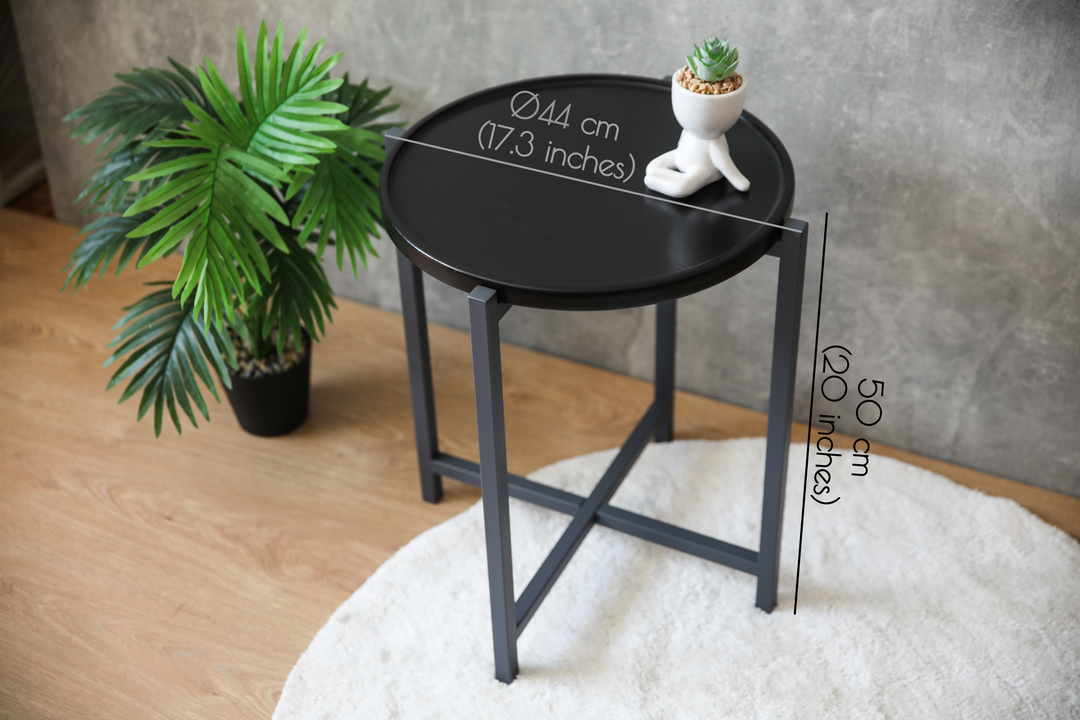 Metal & Wood Coffee Table – Stylish & Detachable Design