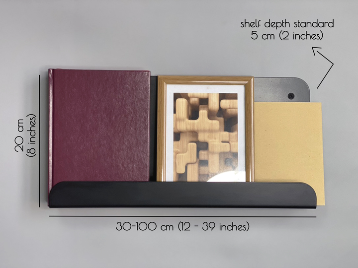Metal Decor Bookshelf - Modern Frame Display Shelf