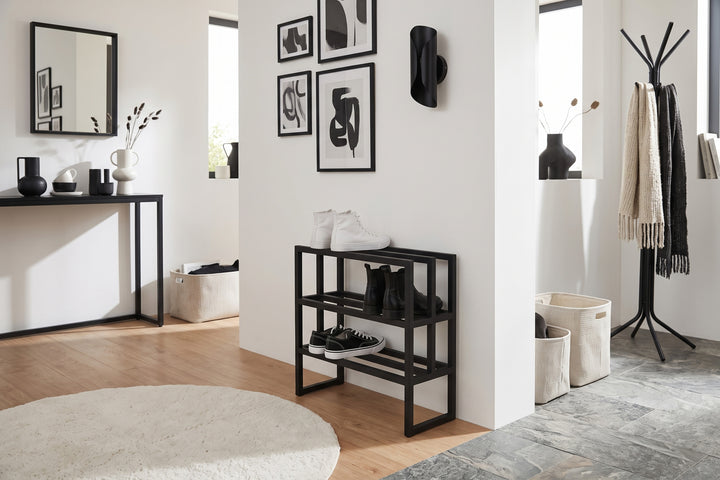 Entryway Metal Open Shoe Rack for Home Interior