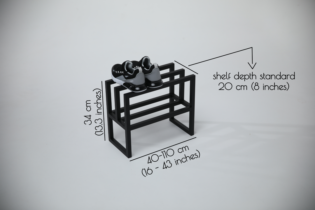 Industrial Metal 2tier Shoe Rack - Compact Storage of Shoes