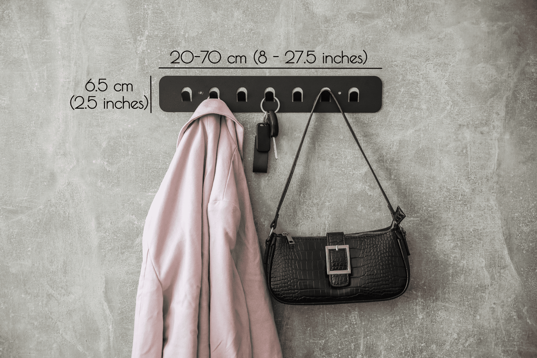 Metal Key & Coat Rack – Stylish Organizer for Keys, Bags