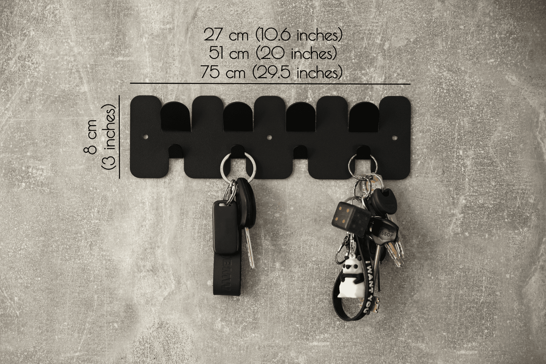 Loft Metal Key Hanger - Wall Mounted Metal Key Holder