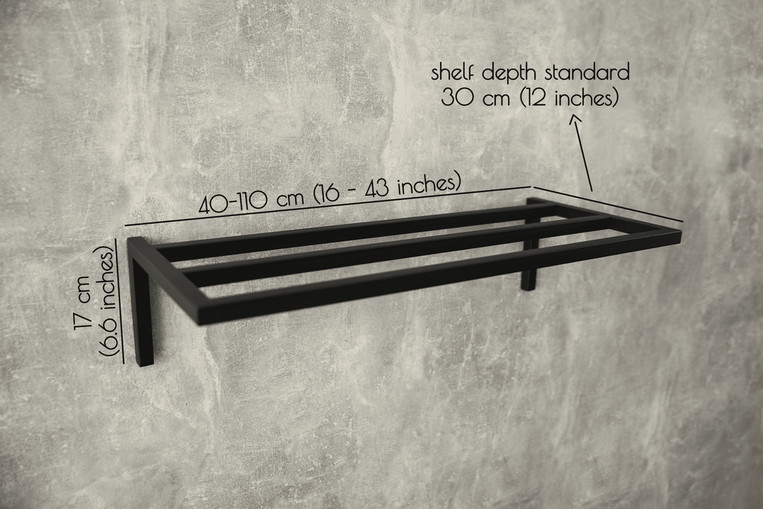 Two Metal Shoe Racks - Wall-Mounted Organizer
