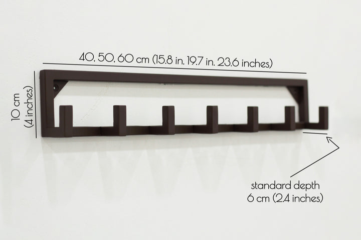 Minimalist Wall Hooks Rack | Modern Metal Coat Hanger