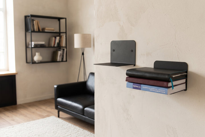 Hidden Floating Bookshelf – Sturdy Metal Wall Shelf