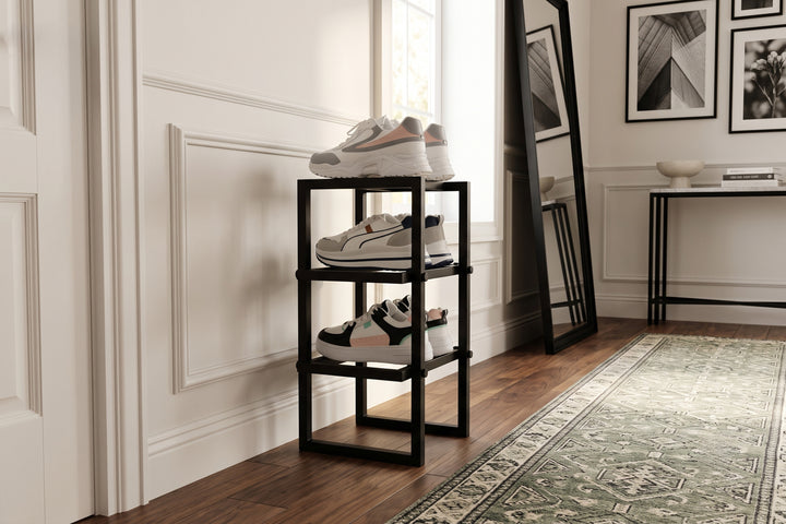 Multi-Tier Metal Shoe Rack - Compact Shoe Stand