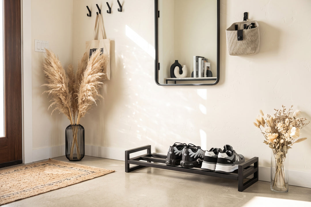 Industrial-Style Shoe Rack with Powder Finish