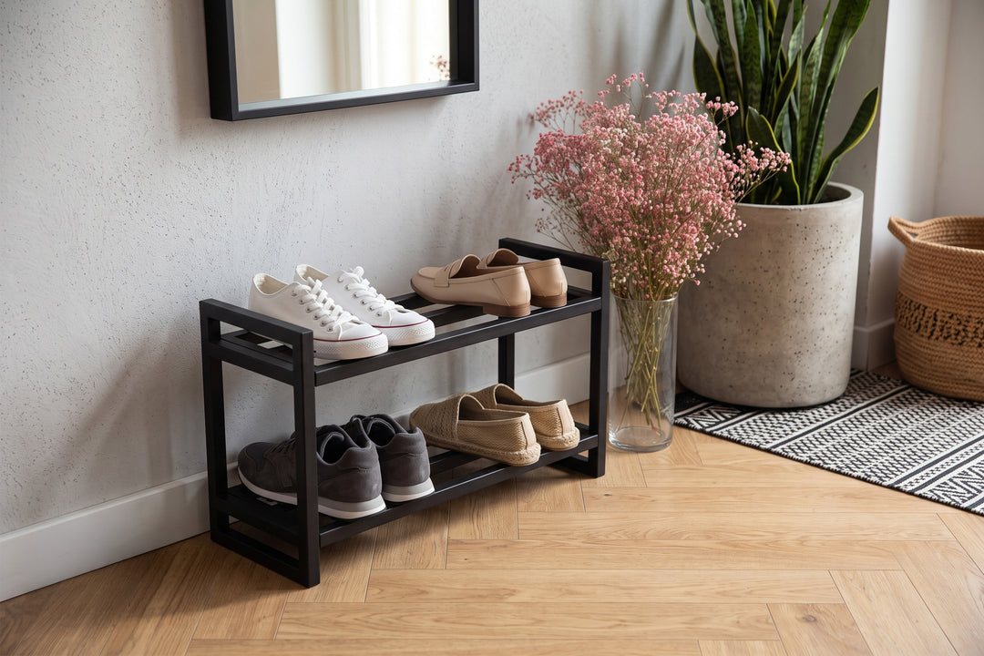 Compact Shoe Shelf for Small Spaces - Durable Organizer