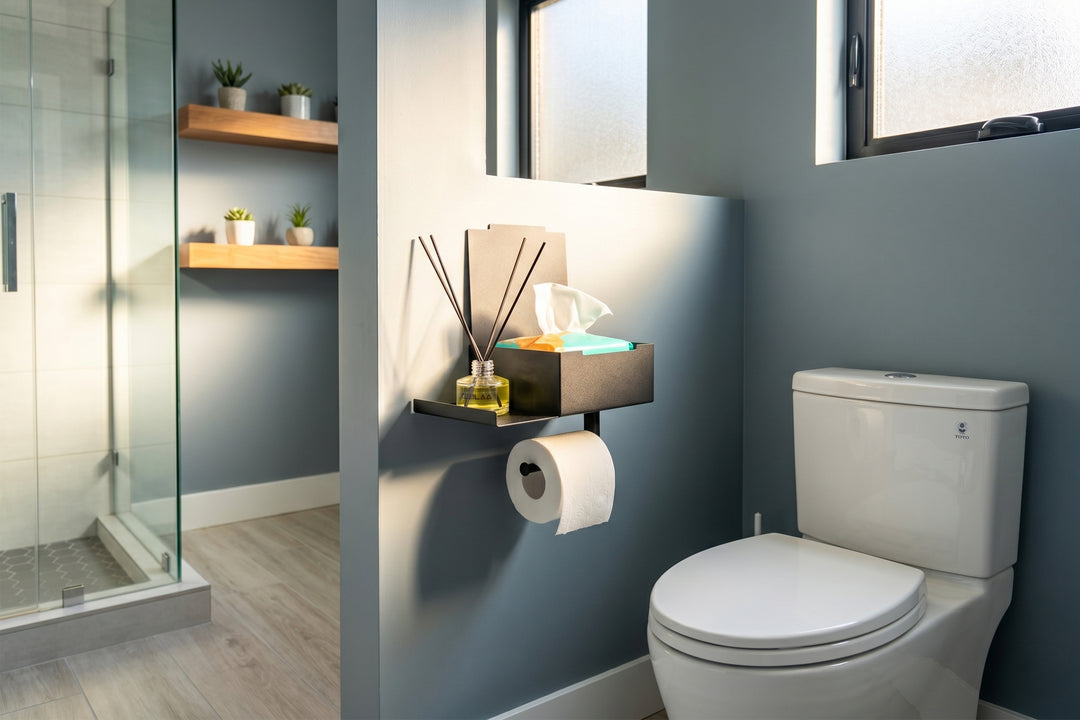 Dual Toilet Paper Holder – Extra Storage Built In