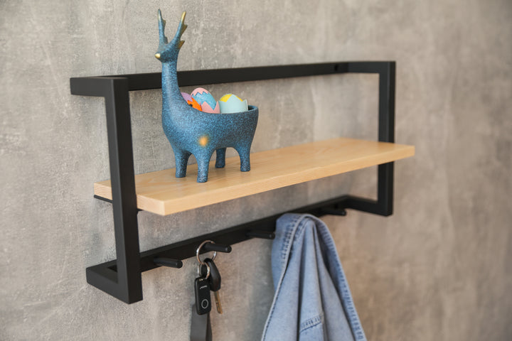 Modern-coat-rack-with-sturdy-hooks-and-storage-shelf-for-hallway-organization