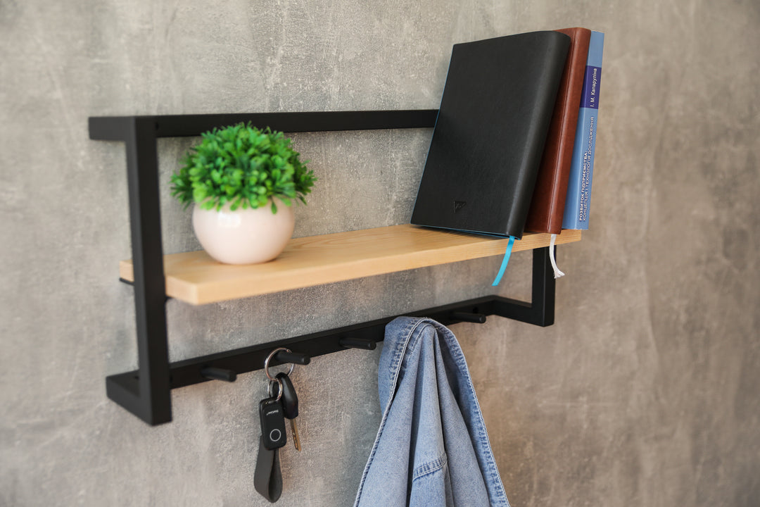 Modern-coat-rack-with-sturdy-hooks-and-storage-shelf-for-hallway-organization