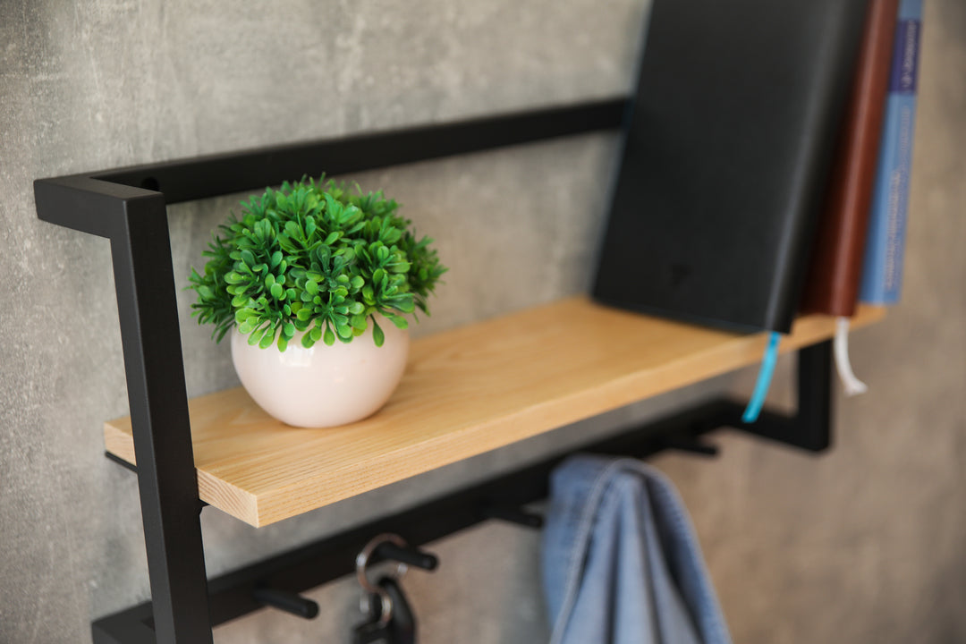 Modern-coat-rack-with-sturdy-hooks-and-storage-shelf-for-hallway-organization
