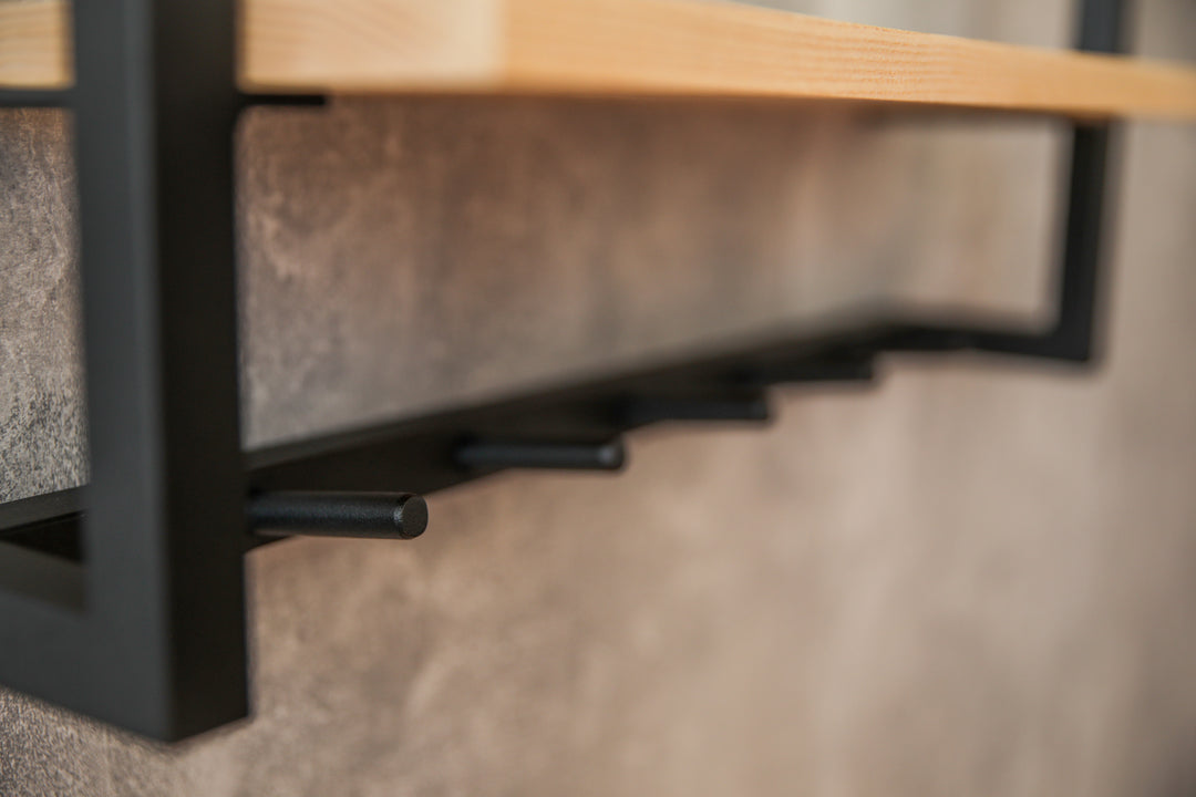 Modern-coat-rack-with-sturdy-hooks-and-storage-shelf-for-hallway-organization