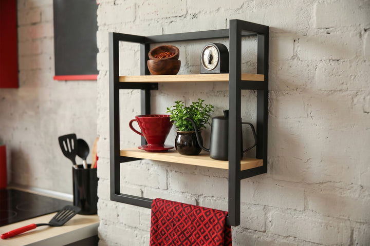 Modern-Wall-Mounted-Shelf–Sleek-shelf-with-a-towel-holder-ideal-for-kitchens-bathrooms-or-living-spaces