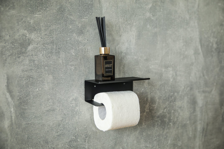Industrial-style-metal-toilet-paper-holder-with-powder-coated-finish