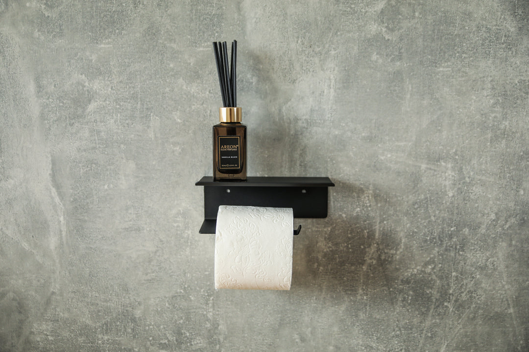 Industrial-style-metal-toilet-paper-holder-with-powder-coated-finish