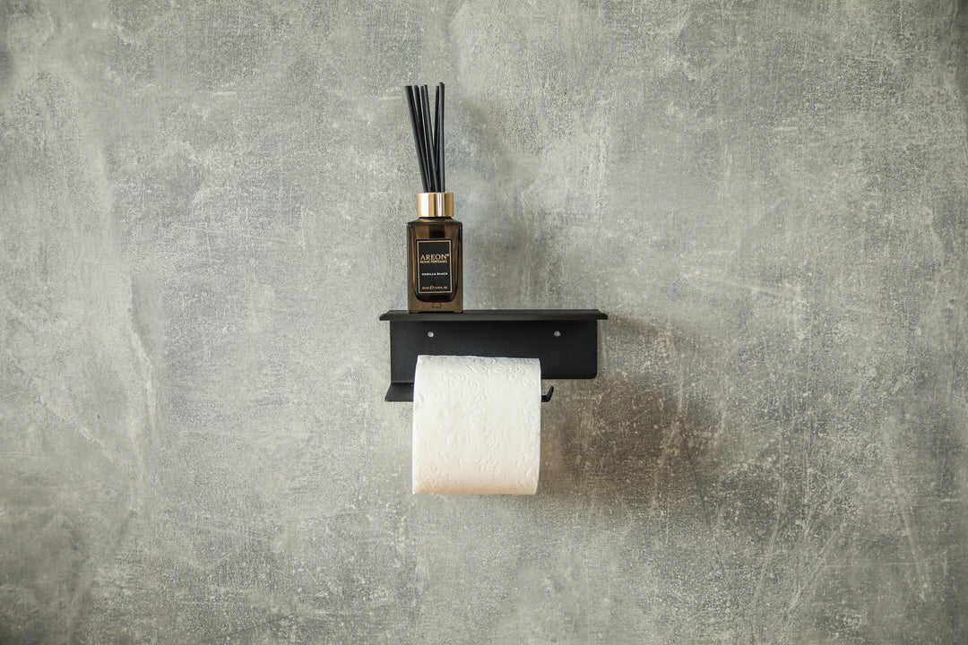 Industrial-style-metal-toilet-paper-holder-with-powder-coated-finish