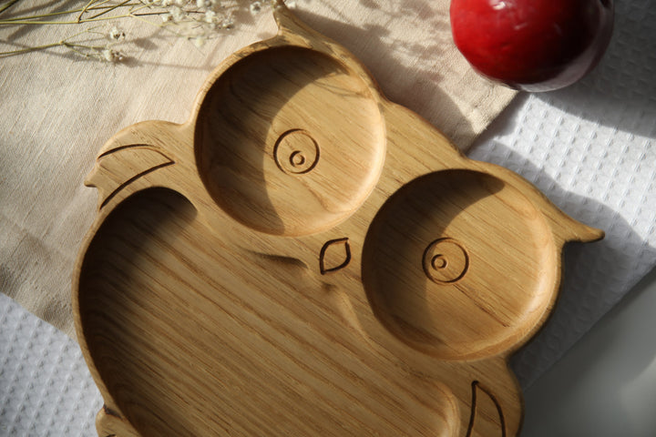 Wooden children's plate "Owl"